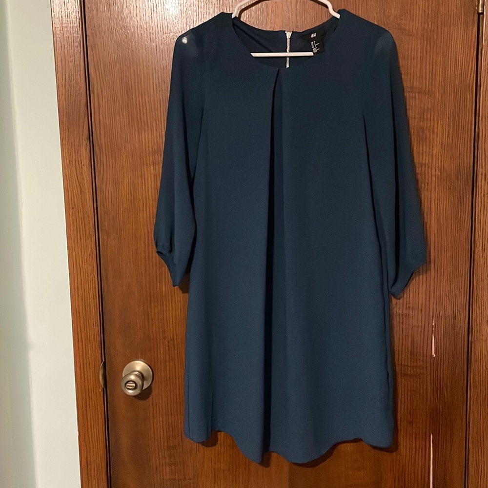 Teal long sleeve dress!